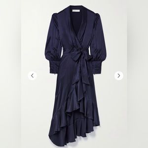 Zimmerman midi dress with balloon sleeves
